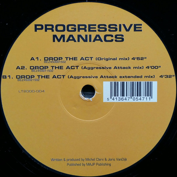 Progressive Maniacs - Drop The Act | Looney Tune Records (LT2000-004) - main Progressive Maniacs - Drop The Act | Looney Tune Records (LT2000-004) - main