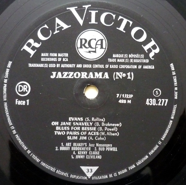 Various - Jazzorama N°1 | RCA (430 277 S) - 3 Various - Jazzorama N°1 | RCA (430 277 S) - 3