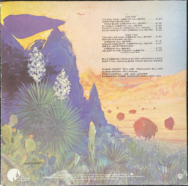 ZZ Top - Tejas | Warner Bros. Records (BSK 3272) - 2 ZZ Top - Tejas | Warner Bros. Records (BSK 3272) - 2