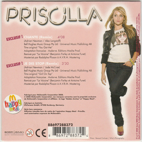 Priscilla - Chante / Je Dis Stop | Sony BMG Music Entertainment (88697288372) - 2