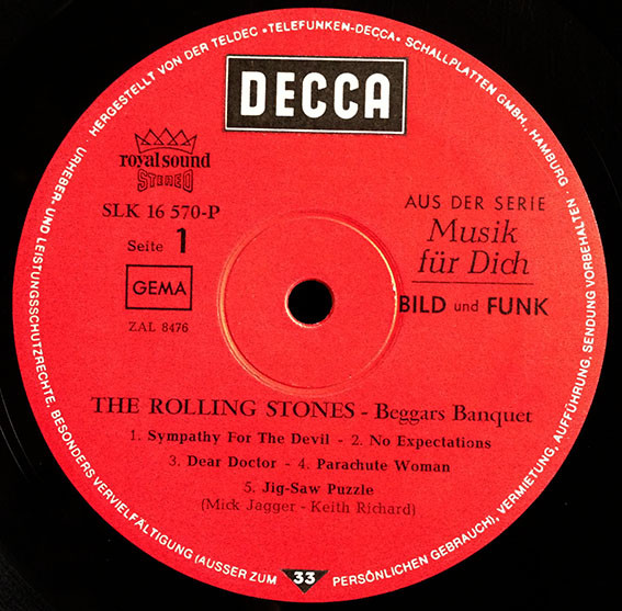 The Rolling Stones - Beggars Banquet | Decca (SLK 16 570-P) - 4