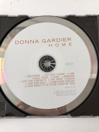 Donna Gardier - Home | Dome Records (DOME CD 35) - 2