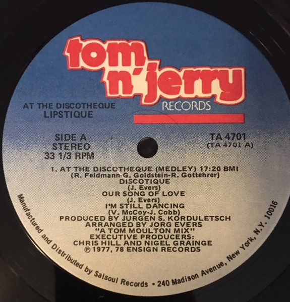 Lipstique - At The Discotheque | Tom N' Jerry Records (TA 4701) - 4 Lipstique - At The Discotheque | Tom N' Jerry Records (TA 4701) - 4