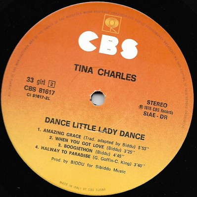 Tina Charles - Dance Little Lady | CBS (CBS 81617) - 3 Tina Charles - Dance Little Lady | CBS (CBS 81617) - 3