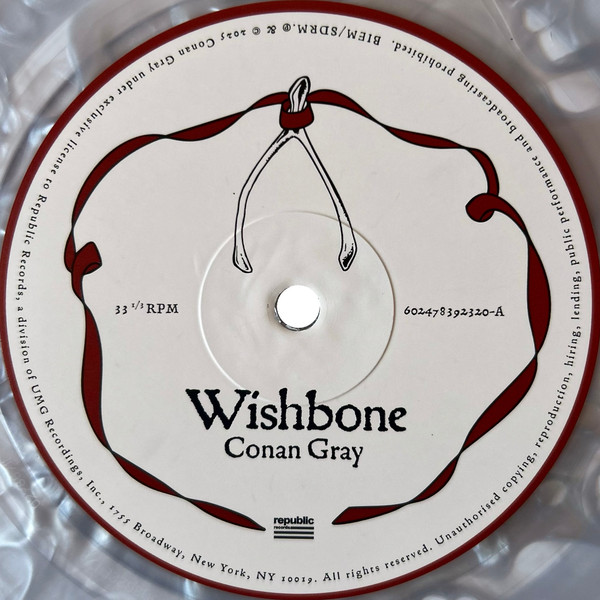 Conan Gray - Wishbone | Republic Records (602478392320) - 3