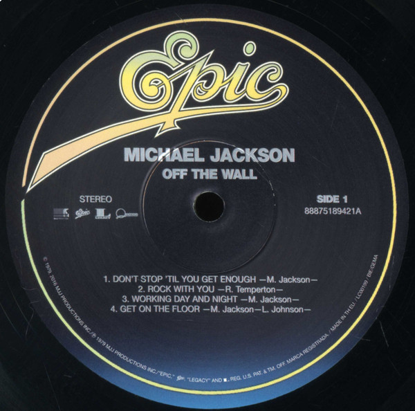 Michael Jackson - Off The Wall | Epic (88875189421) - 3 Michael Jackson - Off The Wall | Epic (88875189421) - 3