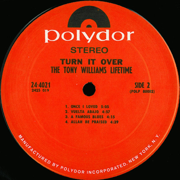 The Tony Williams Lifetime - (Turn It Over) | Polydor (24-4021) - 4 The Tony Williams Lifetime - (Turn It Over) | Polydor (24-4021) - 4