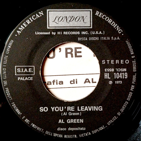 Al Green - Love And Happiness | London Records (HL 10419) - 4