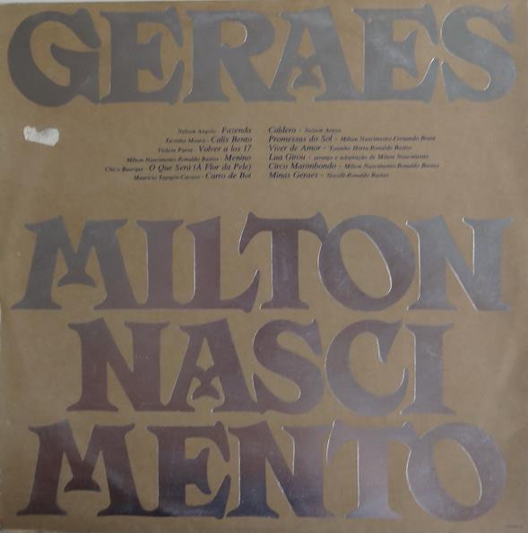 Milton Nascimento - Geraes | EMI (XEMCB 7020) - 3