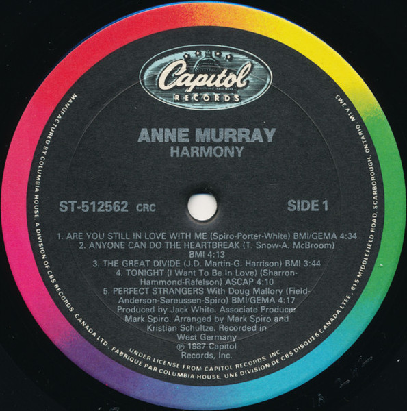 Anne Murray - Harmony | Capitol Records (ST-512562) - 3