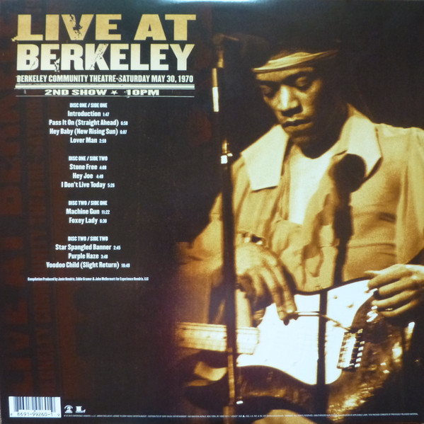 The Jimi Hendrix Experience - Live At Berkeley | Experience Hendrix (88691992601) - 2 The Jimi Hendrix Experience - Live At Berkeley | Experience Hendrix (88691992601) - 2