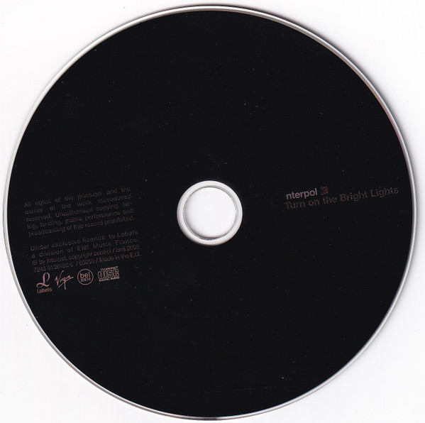 Interpol - Turn On The Bright Lights | Labels (7243 8128492 6) - 3
