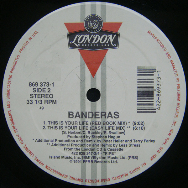 Banderas - This Is Your Life | London Records (869 373-1) - 4 Banderas - This Is Your Life | London Records (869 373-1) - 4