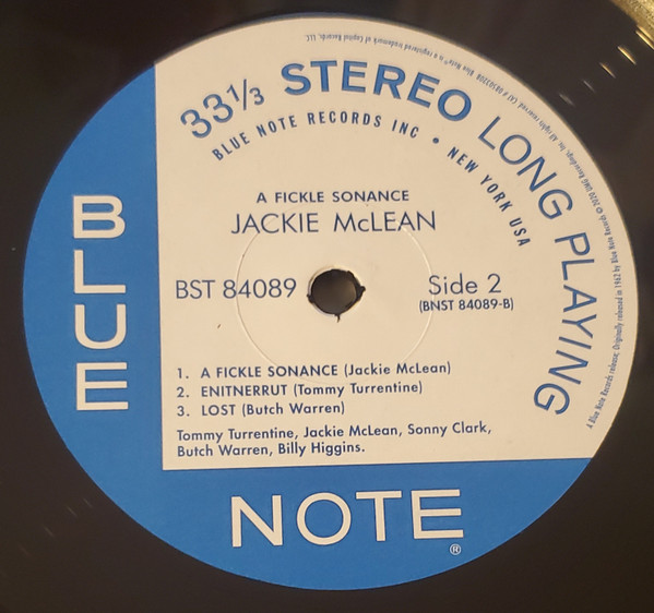 Jackie McLean - A Fickle Sonance | Blue Note (0850320) - 4