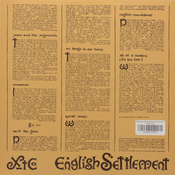 XTC - English Settlement | Virgin (605205) - main