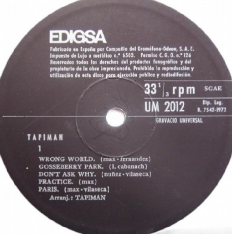 Tapiman - Tapiman | Edigsa (UM 2012) - 3