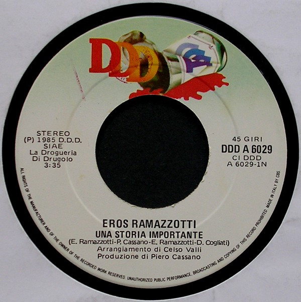 Eros Ramazzotti - Una Storia Importante | DDD (DDD A 6029) - 2