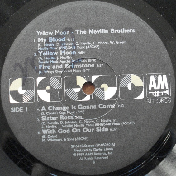 The Neville Brothers - Yellow Moon | A&M Records (SP 5240) - 3 The Neville Brothers - Yellow Moon | A&M Records (SP 5240) - 3