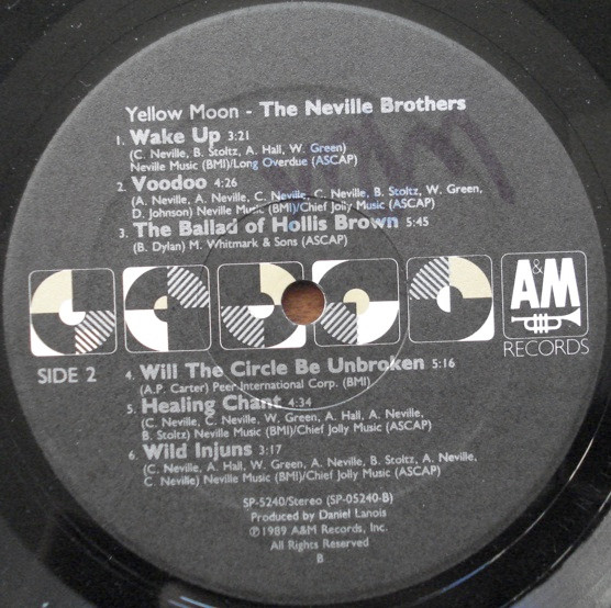 The Neville Brothers - Yellow Moon | A&M Records (SP 5240) - 4 The Neville Brothers - Yellow Moon | A&M Records (SP 5240) - 4