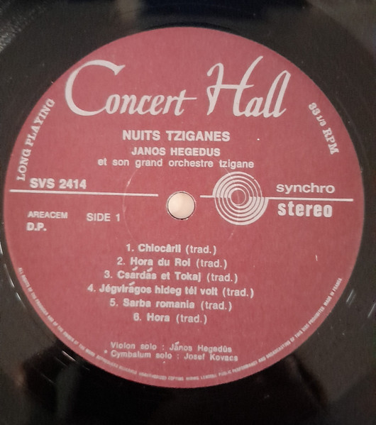 János Hegedüs - Nuits tziganes | Guilde Internationale Du Disque (SB 2414) - 3 János Hegedüs - Nuits tziganes | Guilde Internationale Du Disque (SB 2414) - 3
