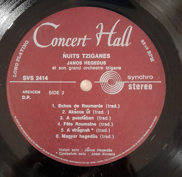 János Hegedüs - Nuits tziganes | Guilde Internationale Du Disque (SB 2414) - 4 János Hegedüs - Nuits tziganes | Guilde Internationale Du Disque (SB 2414) - 4
