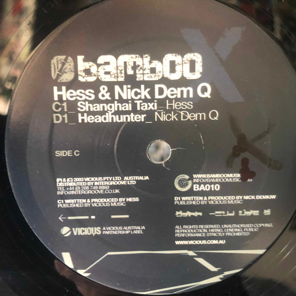 Hess & Nick Dem Q - Bamboo X | Bamboo Music (BA010) - 3