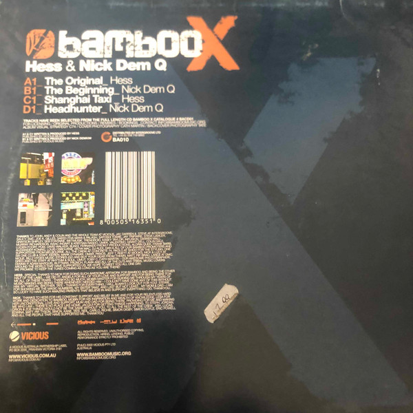 Hess & Nick Dem Q - Bamboo X | Bamboo Music (BA010) - 2