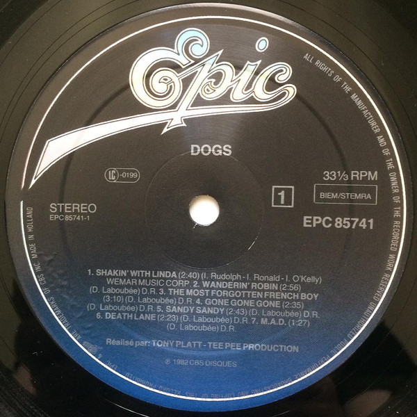 Dogs - Too Much Class For The Neighbourhood | Epic (EPC 85741) - 3