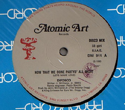 Difosco - Now That We Done Partyd' All Night / The I Love You Song | Atomic Art Records (DM 911) - main Difosco - Now That We Done Partyd' All Night / The I Love You Song | Atomic Art Records (DM 911) - main