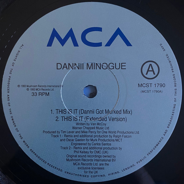 Dannii Minogue - This Is It | MCA Records (MCST 1790) - 3 Dannii Minogue - This Is It | MCA Records (MCST 1790) - 3