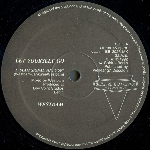 WestBam - Let Yourself Go | Bull & Butcher Recordings (BB 2026 MX) - main