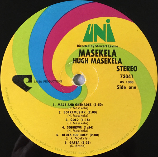 Hugh Masekela - Masekela | UNI Records (73041) - 3