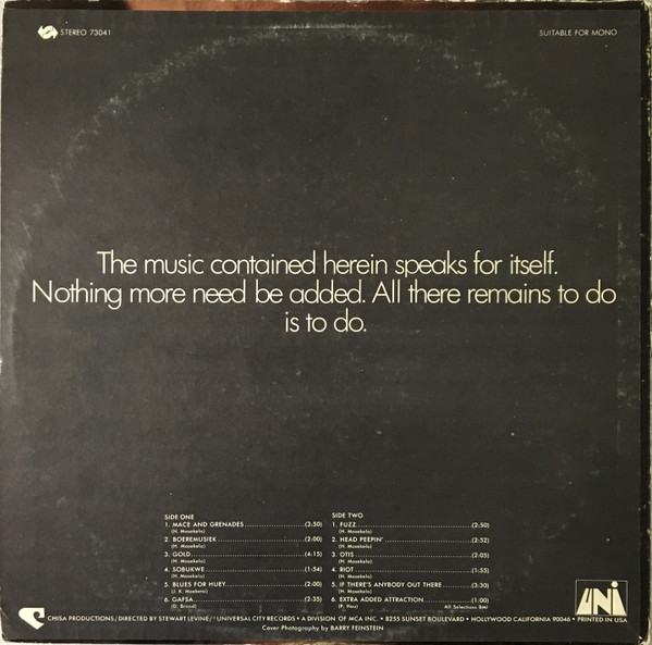 Hugh Masekela - Masekela | UNI Records (73041) - 2