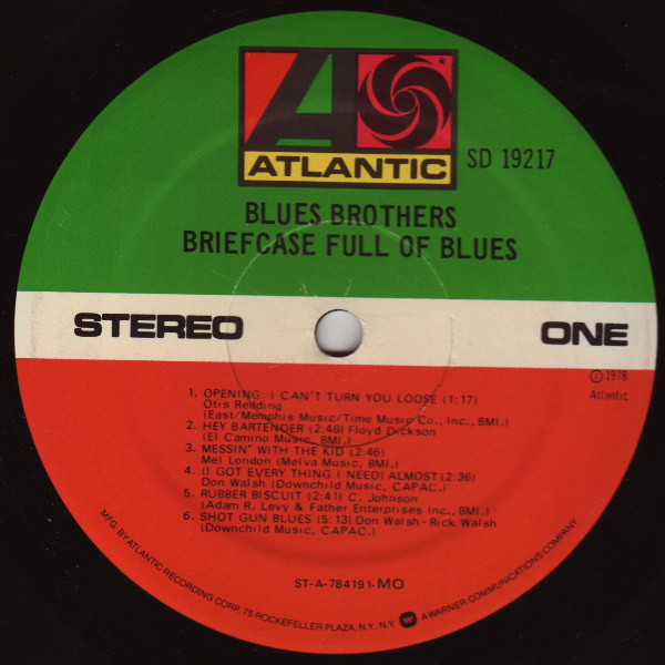The Blues Brothers - Briefcase Full Of Blues | Atlantic (SD 19217) - 3 The Blues Brothers - Briefcase Full Of Blues | Atlantic (SD 19217) - 3