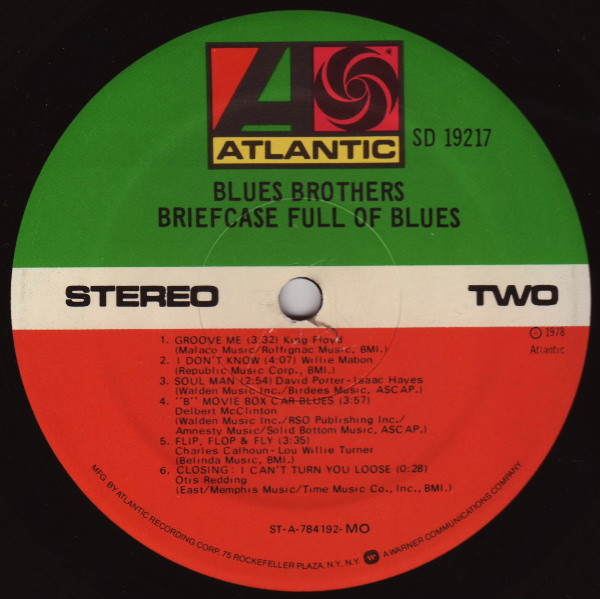 The Blues Brothers - Briefcase Full Of Blues | Atlantic (SD 19217) - 4 The Blues Brothers - Briefcase Full Of Blues | Atlantic (SD 19217) - 4