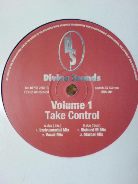 Unknown Artist - Volume 1 - Take Control | Divine Sounds (DVS 001) - main Unknown Artist - Volume 1 - Take Control | Divine Sounds (DVS 001) - main