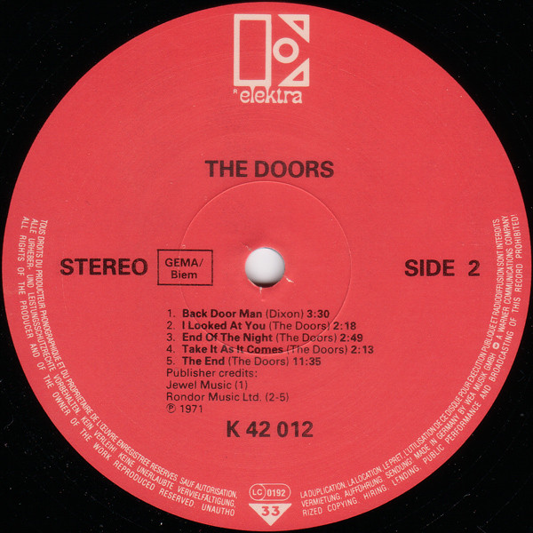 The Doors - The Doors | Elektra (42 012) - 4