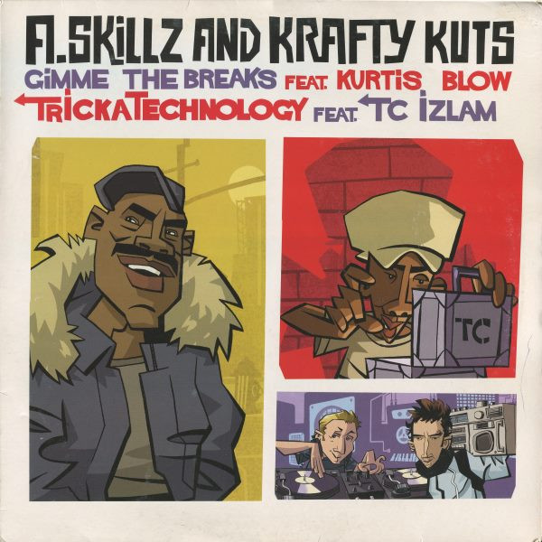A-Skillz + Krafty Kuts - Gimme The Breaks / TrickaTechnology | Finger Lickin' Records (FLR042) - main A-Skillz + Krafty Kuts - Gimme The Breaks / TrickaTechnology | Finger Lickin' Records (FLR042) - main