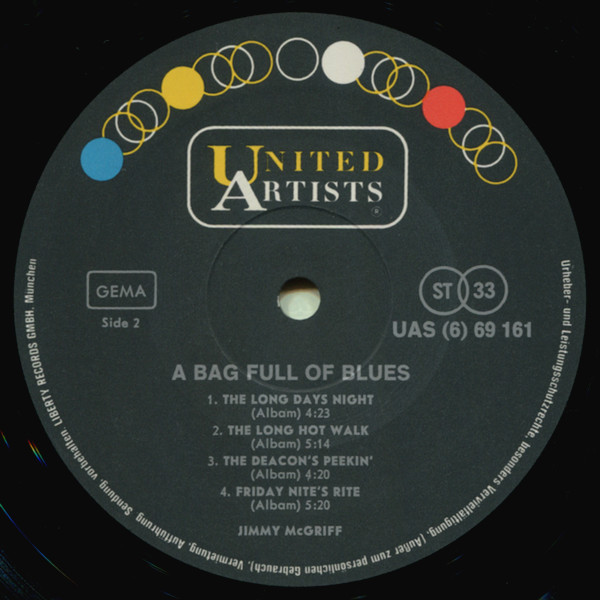 Jimmy McGriff - A Bag Full Of Blues | United Artists Records (UAS 669 161) - 4 Jimmy McGriff - A Bag Full Of Blues | United Artists Records (UAS 669 161) - 4