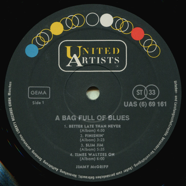 Jimmy McGriff - A Bag Full Of Blues | United Artists Records (UAS 669 161) - 3 Jimmy McGriff - A Bag Full Of Blues | United Artists Records (UAS 669 161) - 3