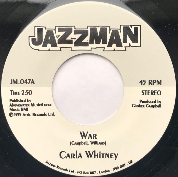 Carla Whitney - War / It's You For Me | Jazzman (JM.047)