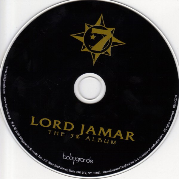 Lord Jamar - The 5% Album | Babygrande (BBG-CD-9) - 2