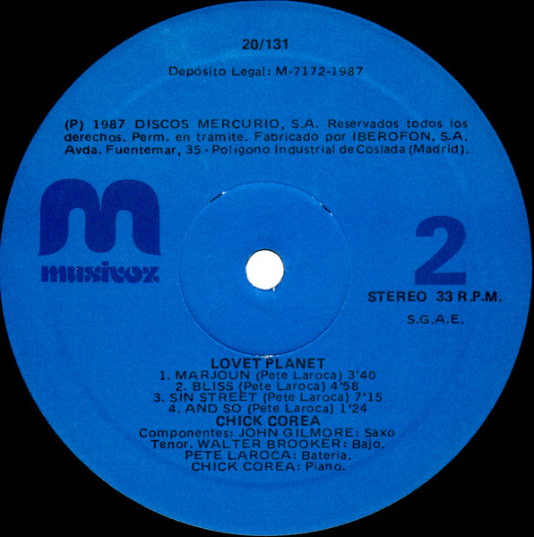 Chick Corea - Love Planet | Musivoz (20/131) - 4