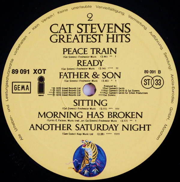 Cat Stevens - Greatest Hits | Island Records (89 091 XOT)