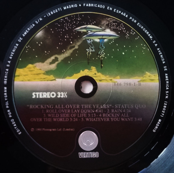 Status Quo - Rocking All Over The Years | Vertigo (846 797-1) - 4