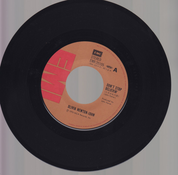 Olivia Newton-John - Don't Stop Believin' / Take Me Home Country Roads | EMI (EMR-20105) - 4