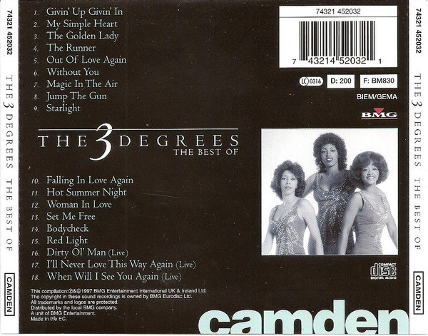 The Three Degrees - The Best Of | Camden (74321 452032) - 2