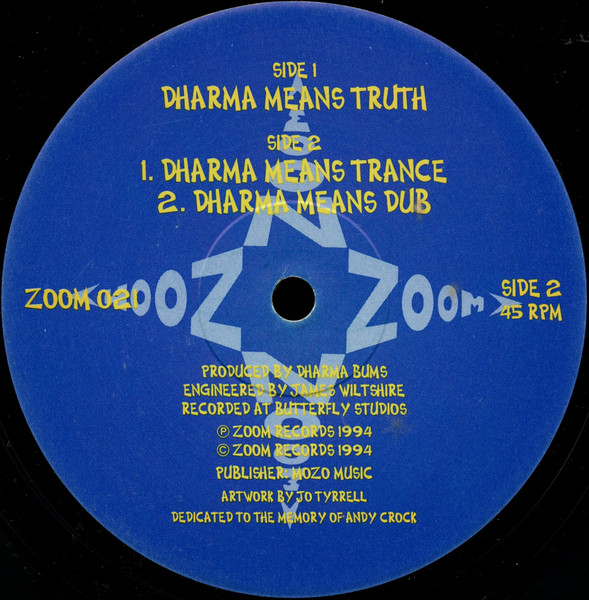 Dharma Bums - Dharma Means Truth | Zoom Records (ZOOM 021) - 3 Dharma Bums - Dharma Means Truth | Zoom Records (ZOOM 021) - 3