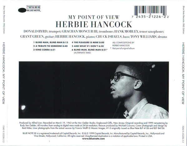 Herbie Hancock - My Point Of View | Blue Note (7243 5 21226 2 2) - 2 Herbie Hancock - My Point Of View | Blue Note (7243 5 21226 2 2) - 2