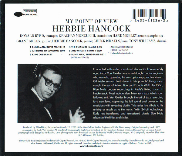 Herbie Hancock - My Point Of View | Blue Note (7243 5 21226 2 2) - 4 Herbie Hancock - My Point Of View | Blue Note (7243 5 21226 2 2) - 4